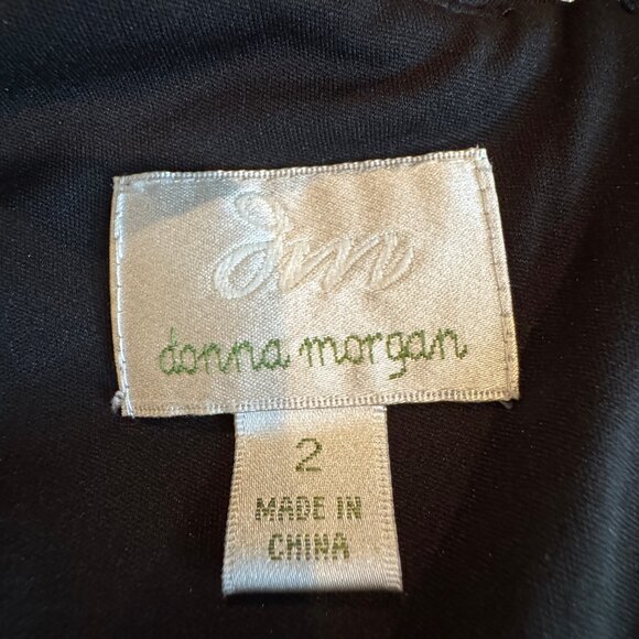 Like new! Donna Morgan Metallic Knit Fit & Flare Dress – Size 2 - Picture 9 of 12